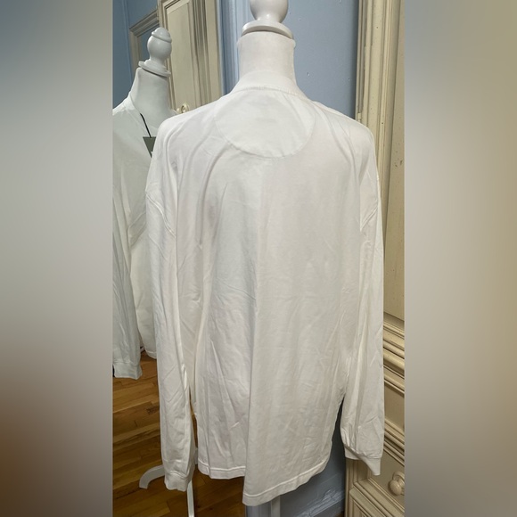 New Goodfellow & Co Men's Long Sleeve Textured Henley Shirt. White Size Large - Picture 4 of 4